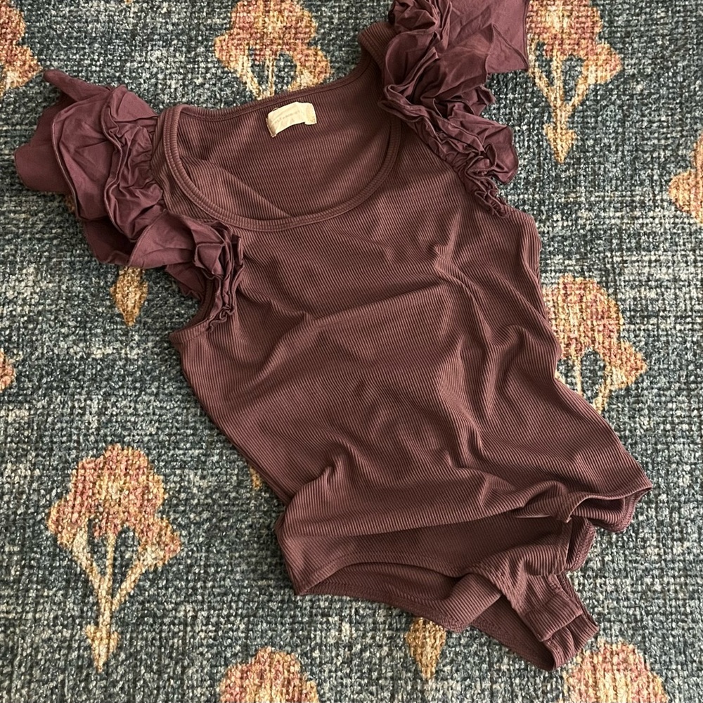 ⭐️Altar’d State Flutter Sleeve Bodysuit